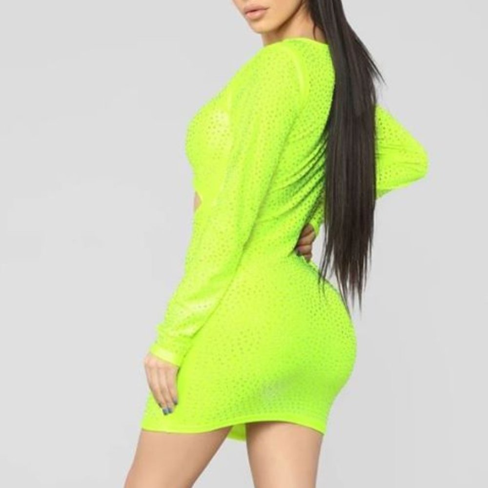 Affectionate Love Rhinestone Mini Dress - Picture 3 of 4